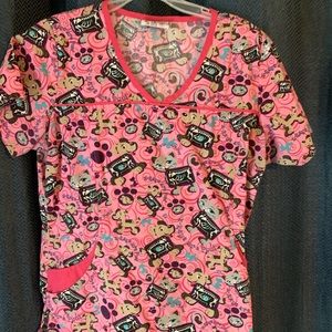 Kitty scrub top